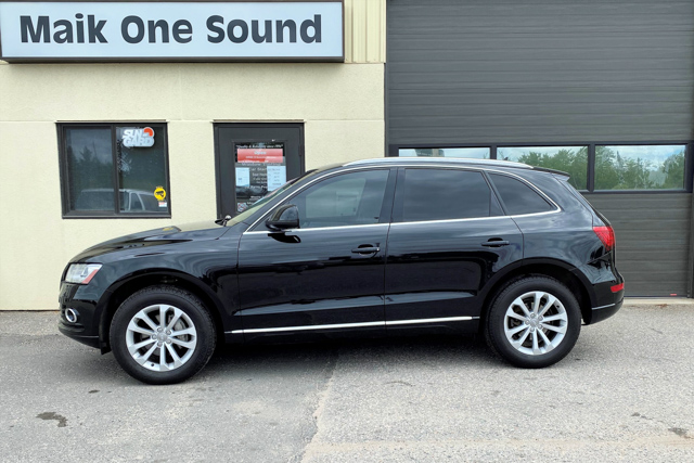 2014 Audi Q5 with professional window tint in North Bay
